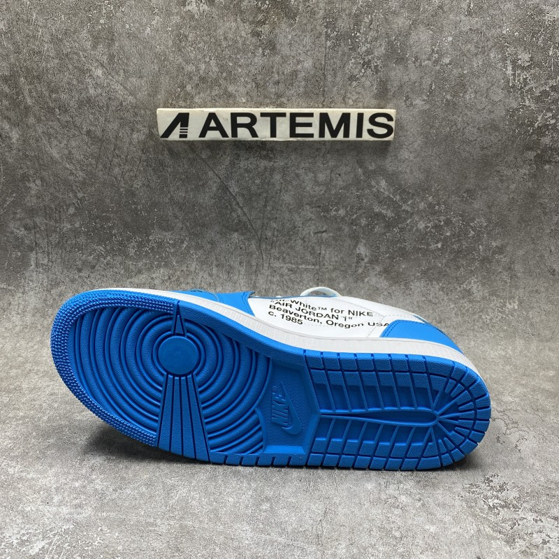 Off-White x Air Jordan 1 Low UNC Blue