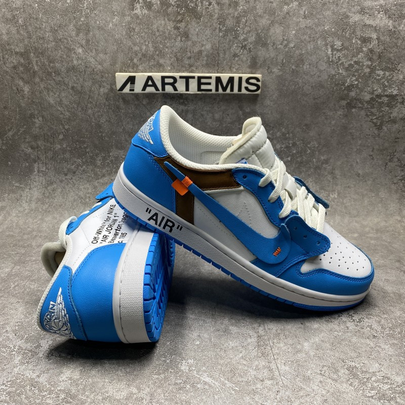 Off-White x Air Jordan 1 Low UNC Blue