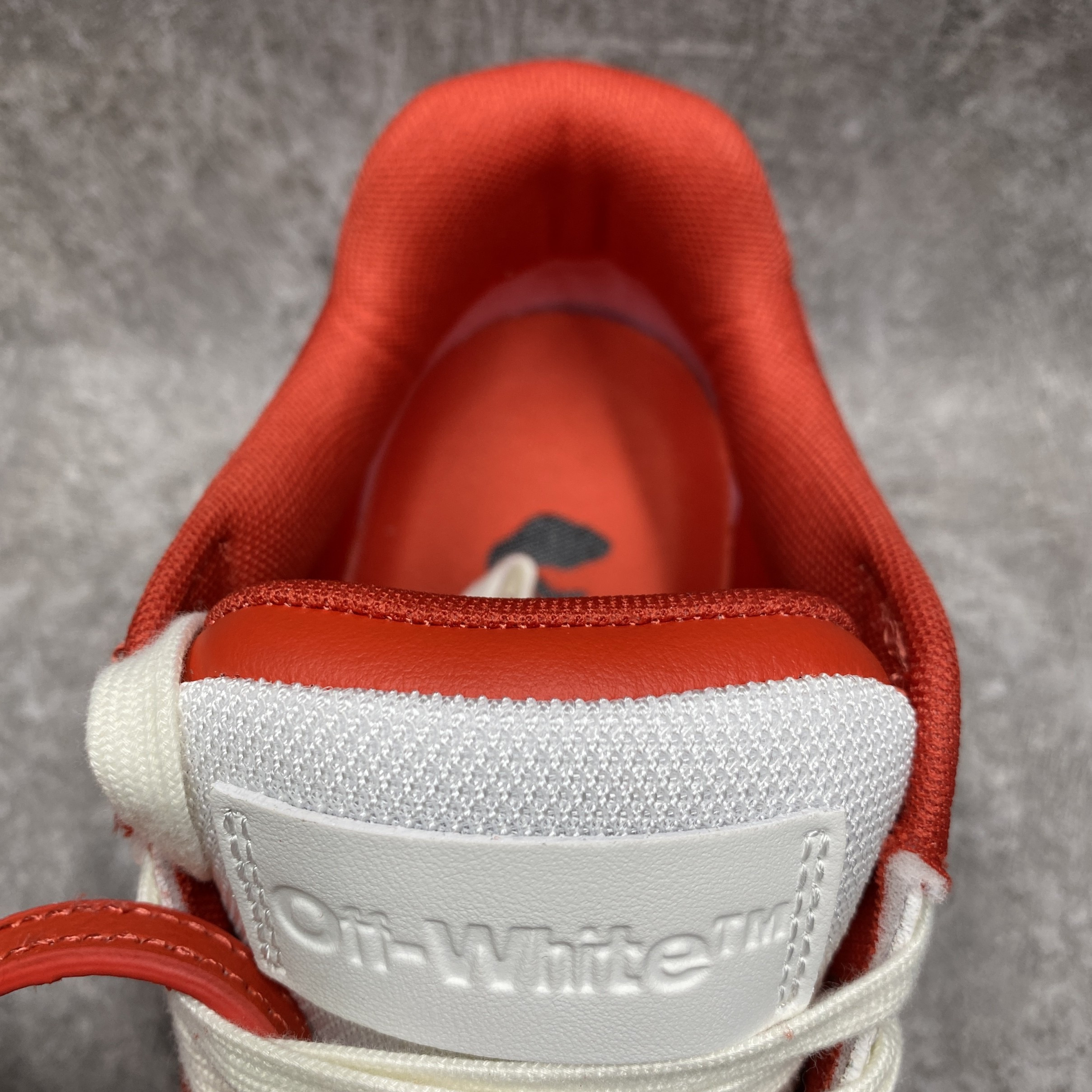 OFF-WHITE Out Of Office OOO Low Tops Red