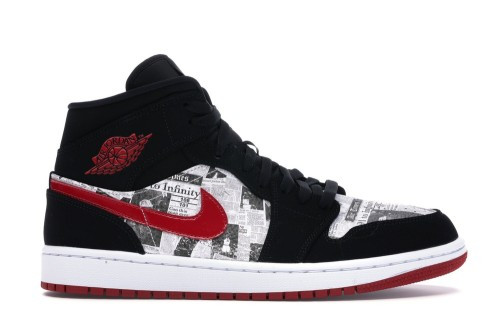 Air Jordan 1 Mid Newspaper Air Times