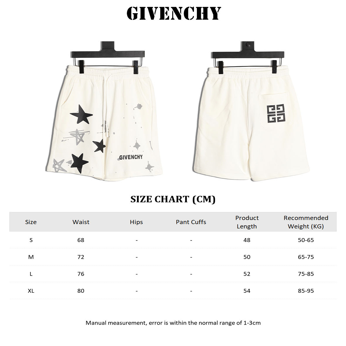 GIVENCHY 25ss shorts