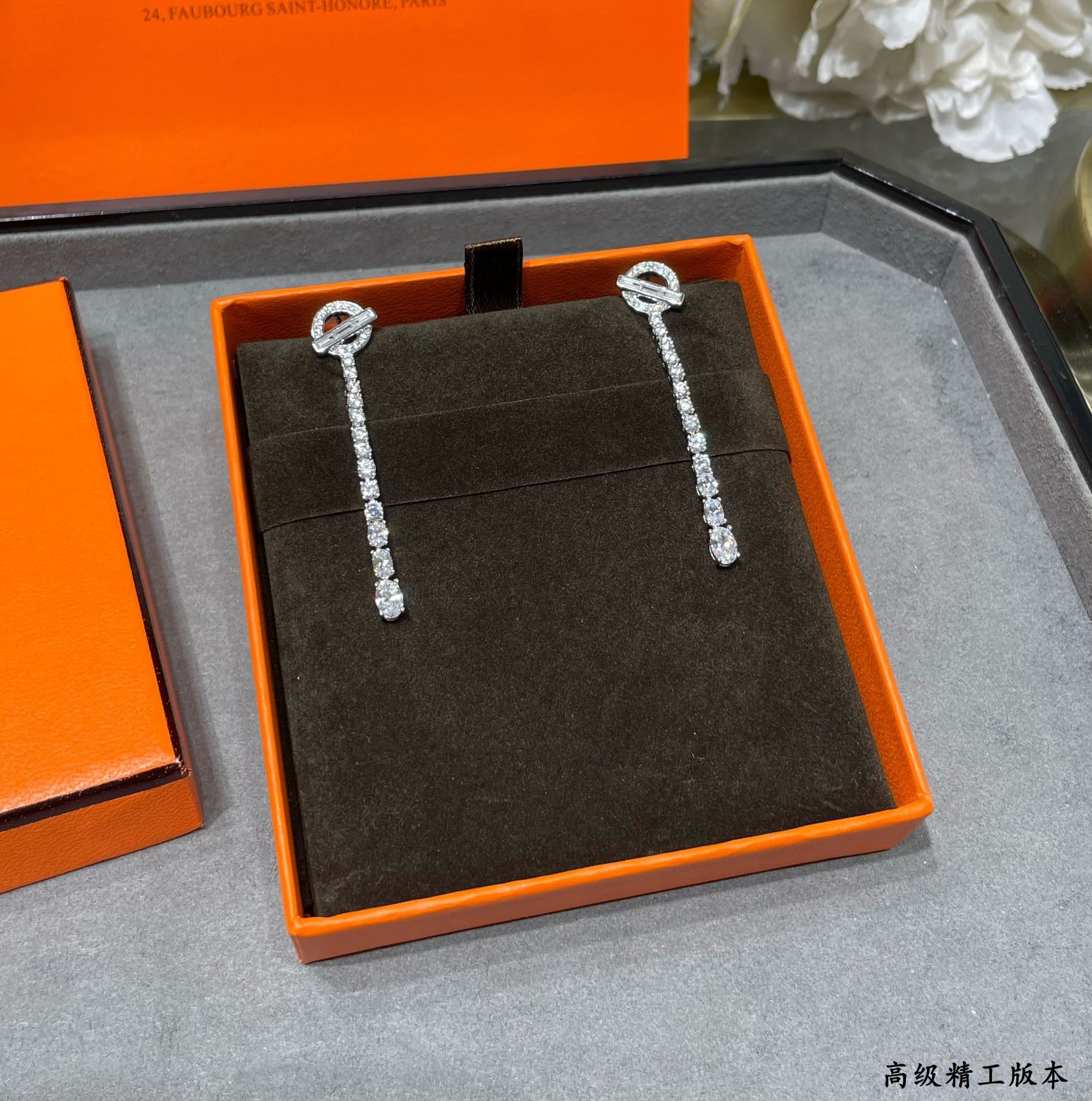 H**me5 ot fully di*m*nd-encrusted earrings