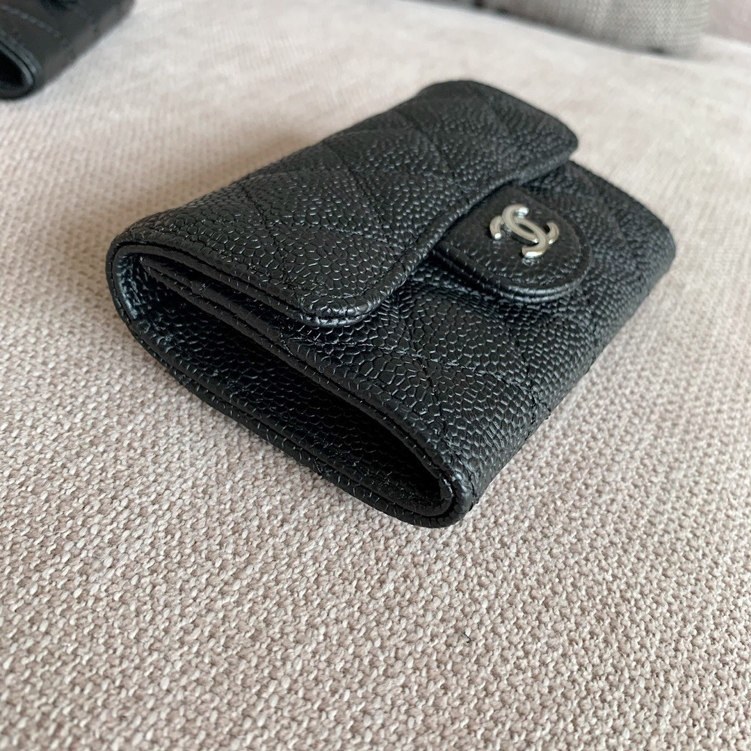 Ch*el cf classic flap coin purse card holder
