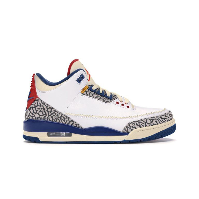 Air Jordan 3 Retro SP White Blue Red Cement Grey