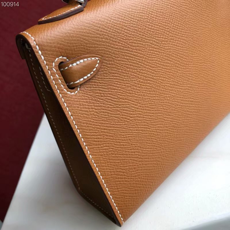 H**mes epsom handmade kelly mini 19