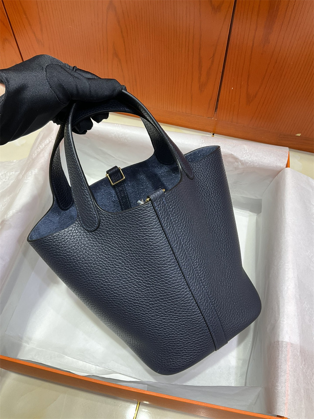 H**me5 picotin 18cm midnight blue without original box