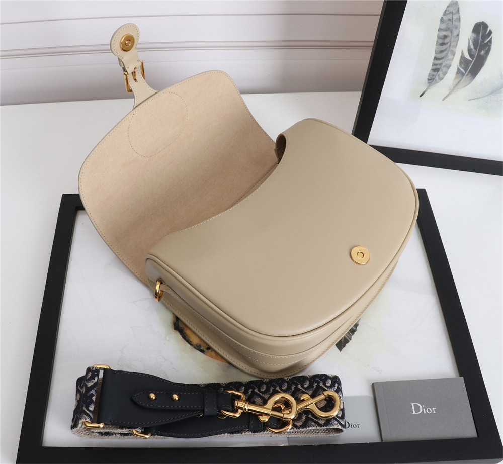 large D*or bobby bag beige box calfskin