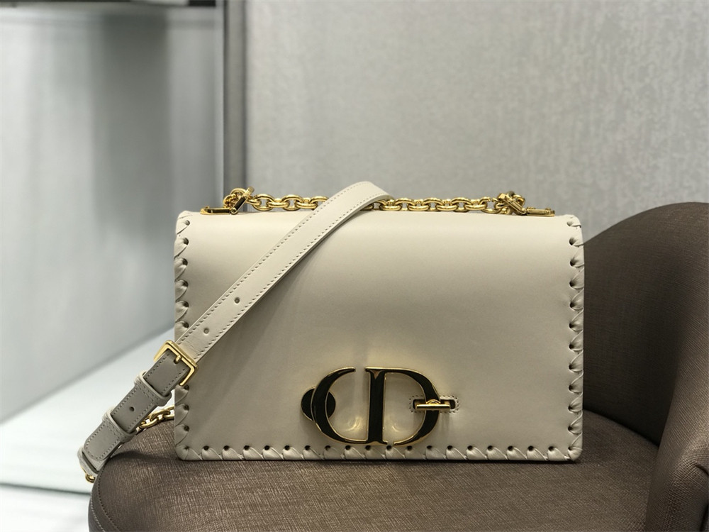 D*or 30 montaigne chain bag white