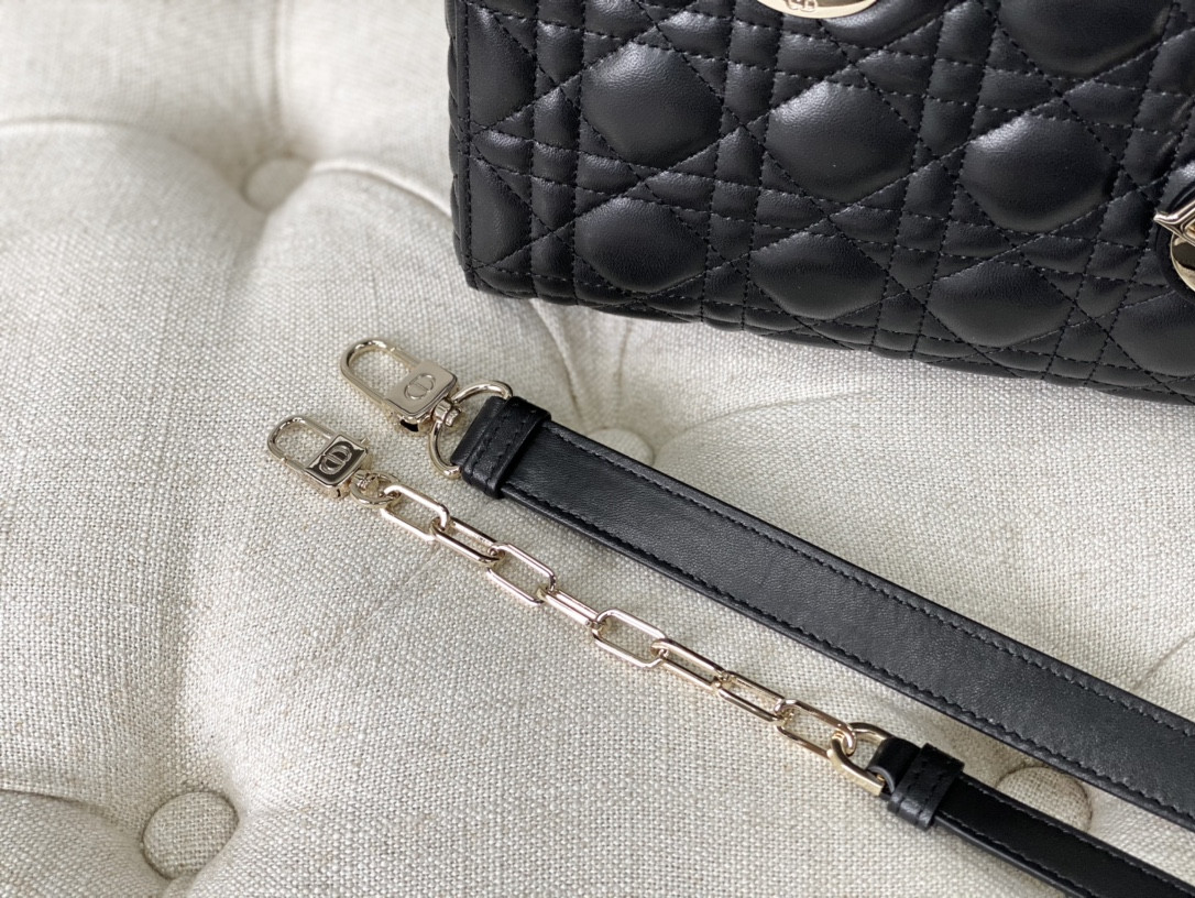 D*or lady d-joy bag medium black 26 x 13.5 x 5 cm