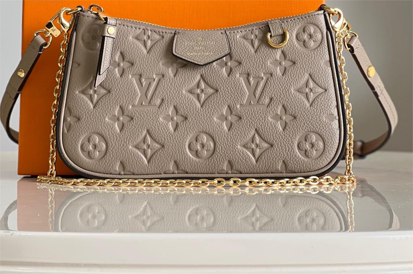 LV EASY POUCH ON STRAP M80347 7.5 x 4.5 x 1.2 inches