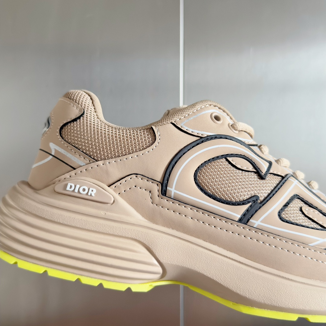 ua D*or b30 sneaker beige mesh and technical fabric