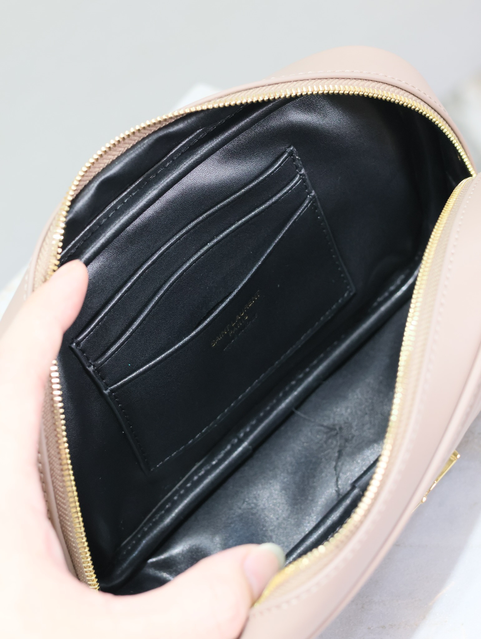 Y*L mini lou in quilted leather 7.5 x 4.1 x 2 inches