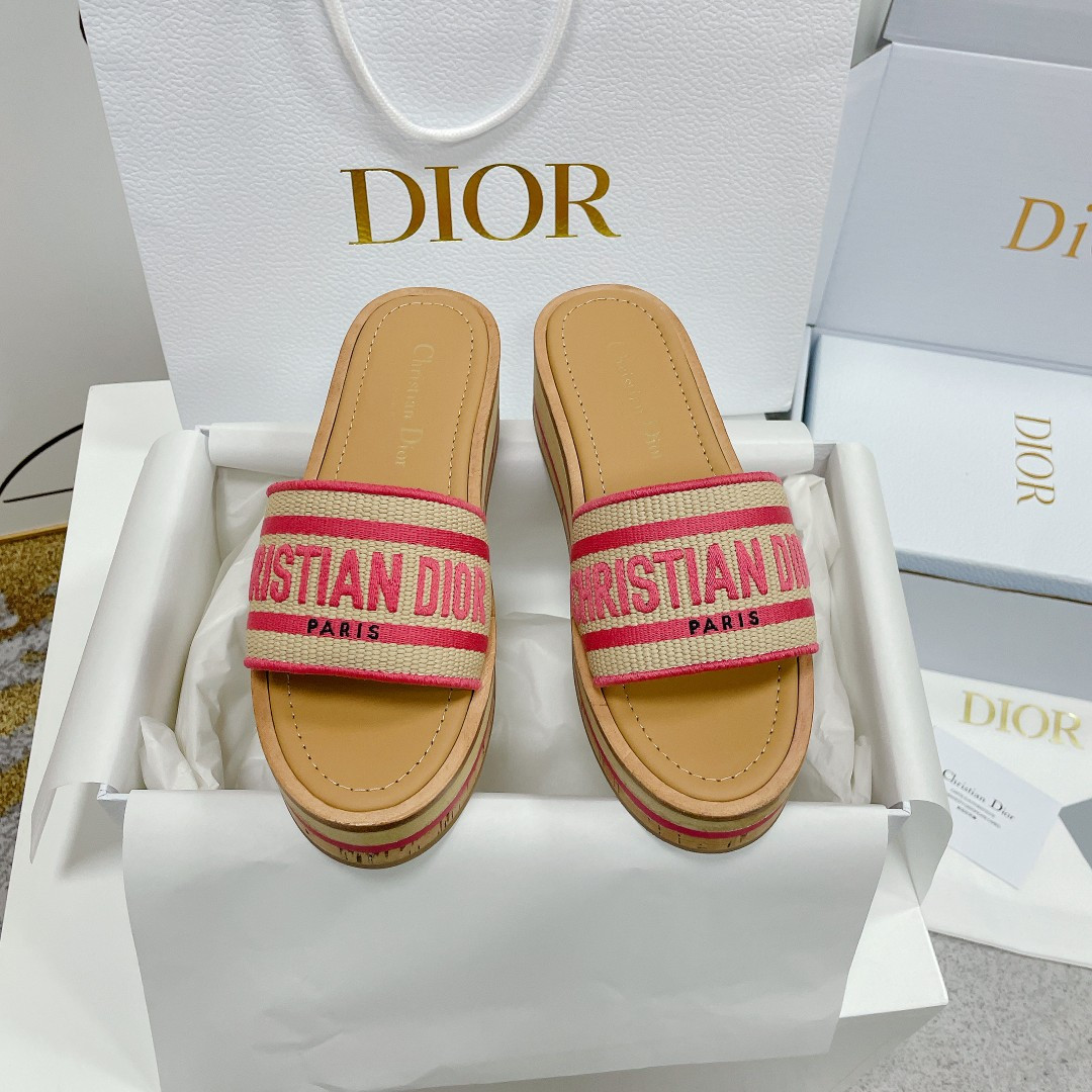 ua D*oriviera dway platform slide candy pink