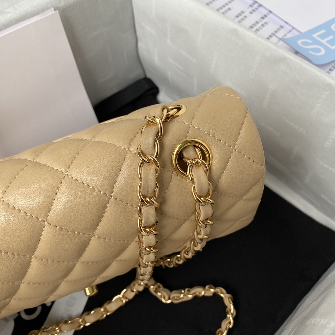 Ch*el classic flap bag 15.5×25.5×6.5cm
