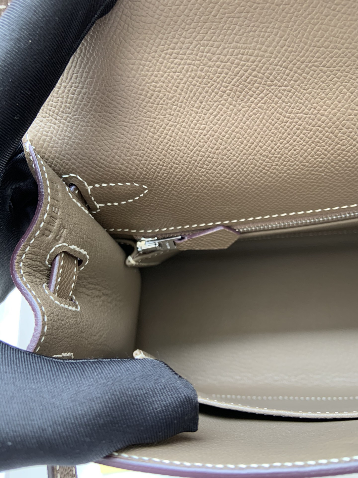 HERMÈS Kelly Silver-tone Hardware 25 28