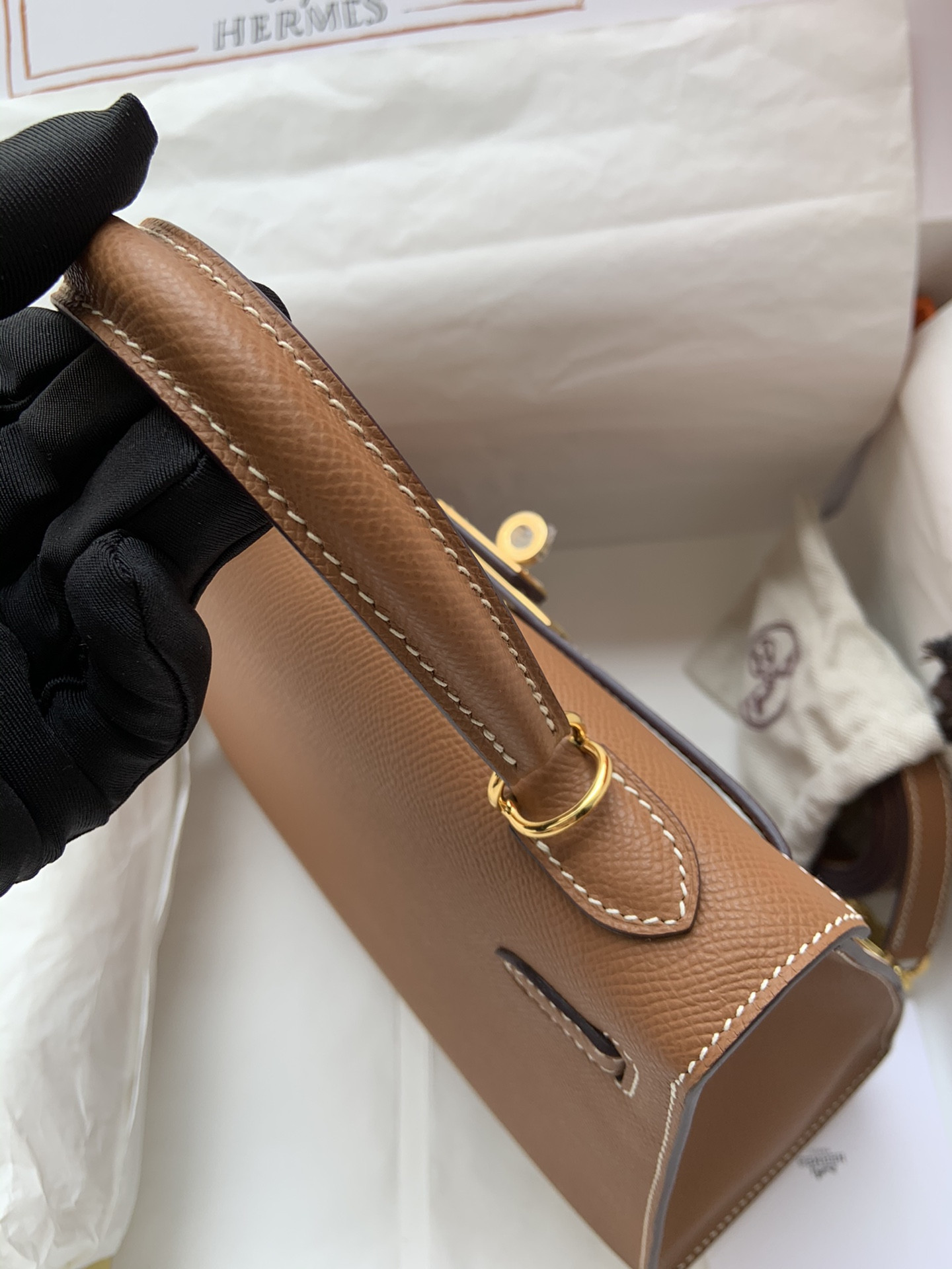 HERMÈS Kelly 25 Gold-tone Hardware