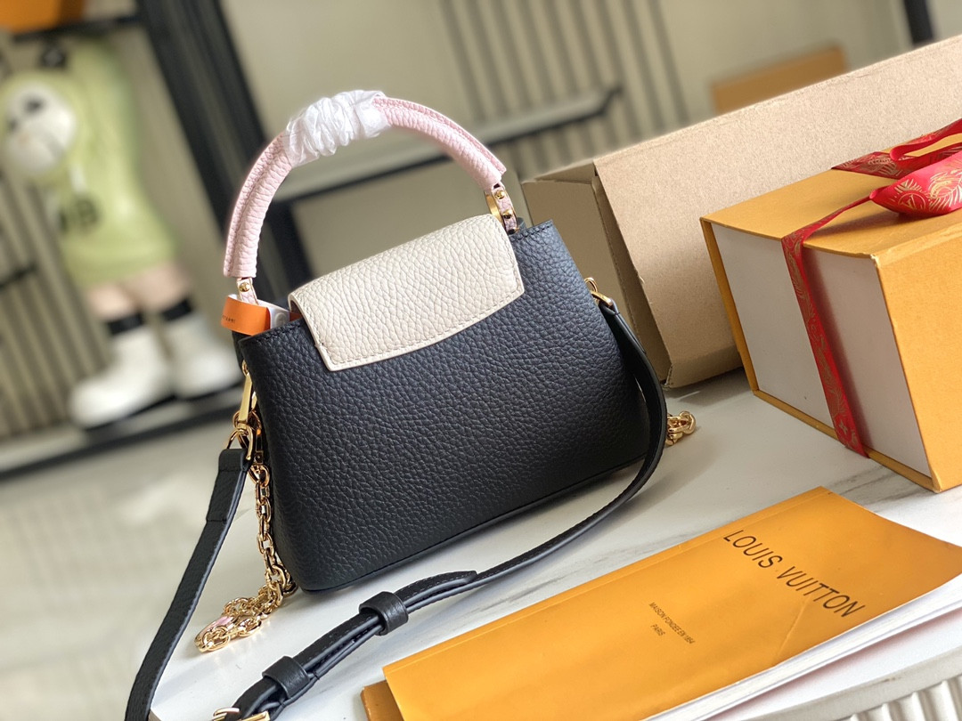 LV Capucines  M20845  pink 17x12x9.5cm