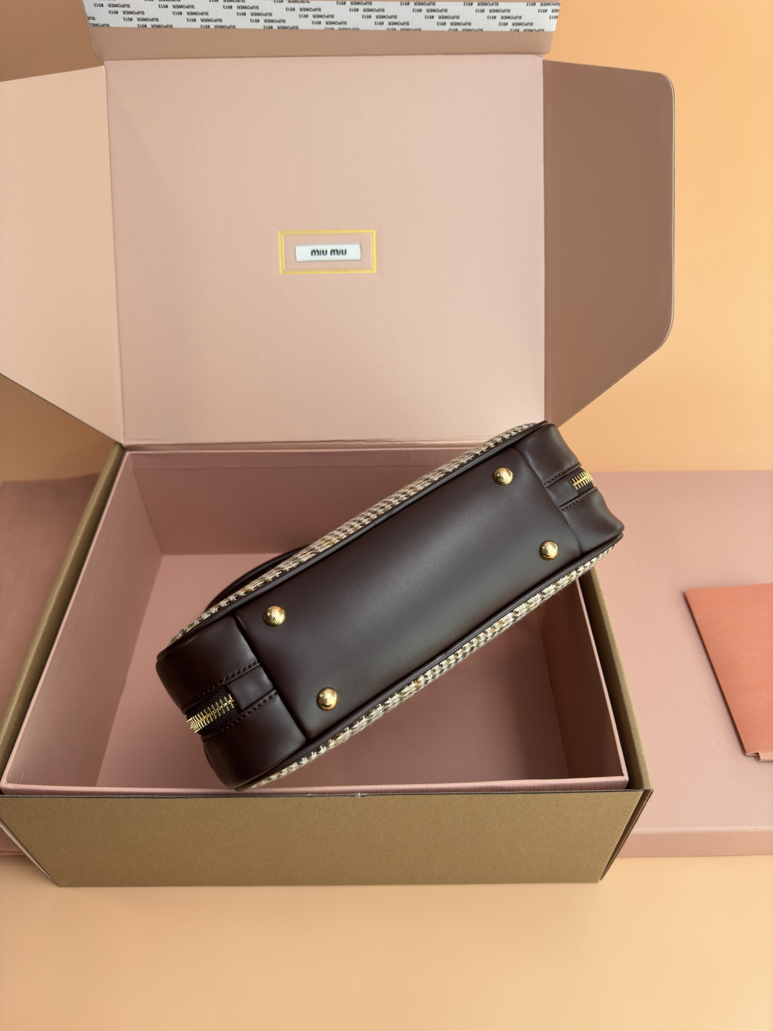 Miu Miu Leather Beau Bag 28×15×9cm