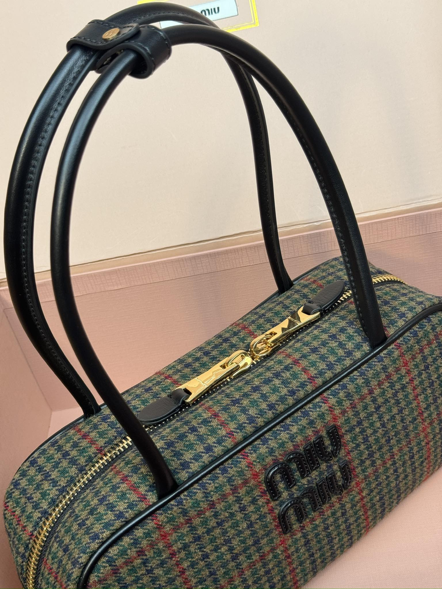 Miu Miu Leather Beau Bag 28×15×9cm