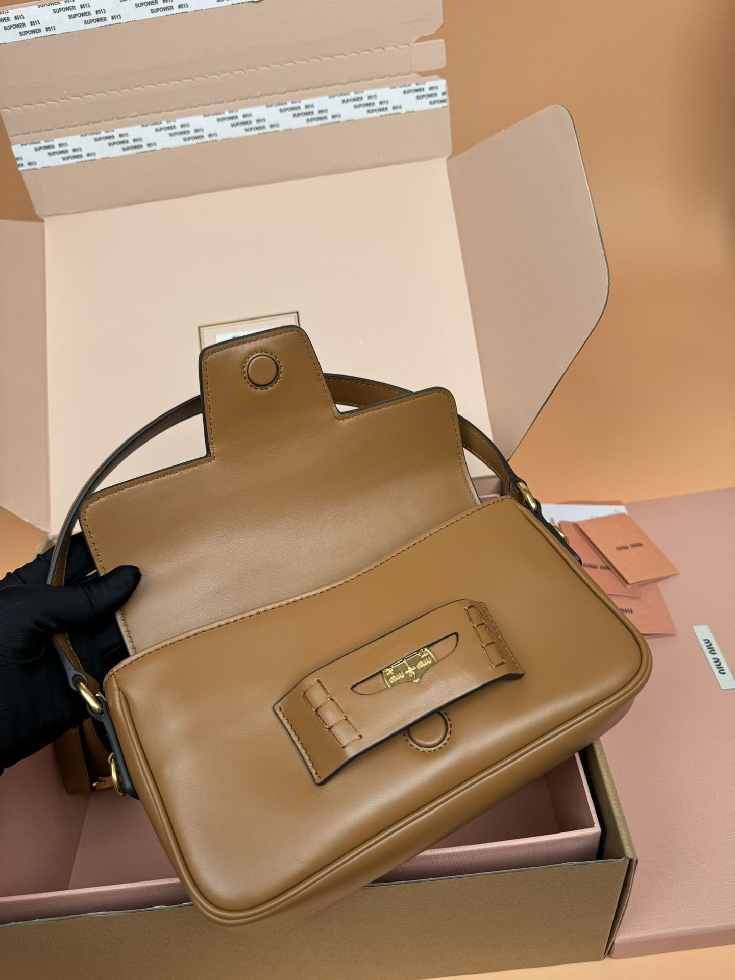 Miu Miu Penny Leather Bag 23×13.5×5cm