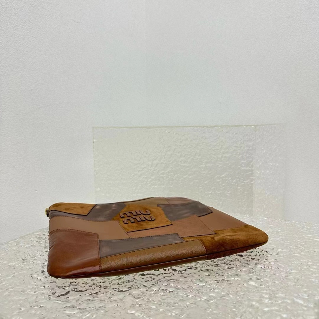 Miu Miu IVY leather patchwork bag 40x35cm
