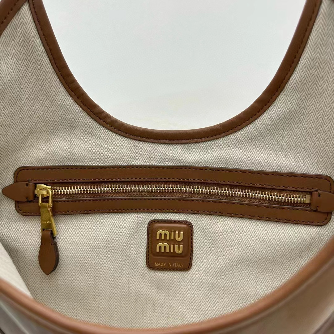 Miu Miu IVY leather patchwork bag 40x35cm