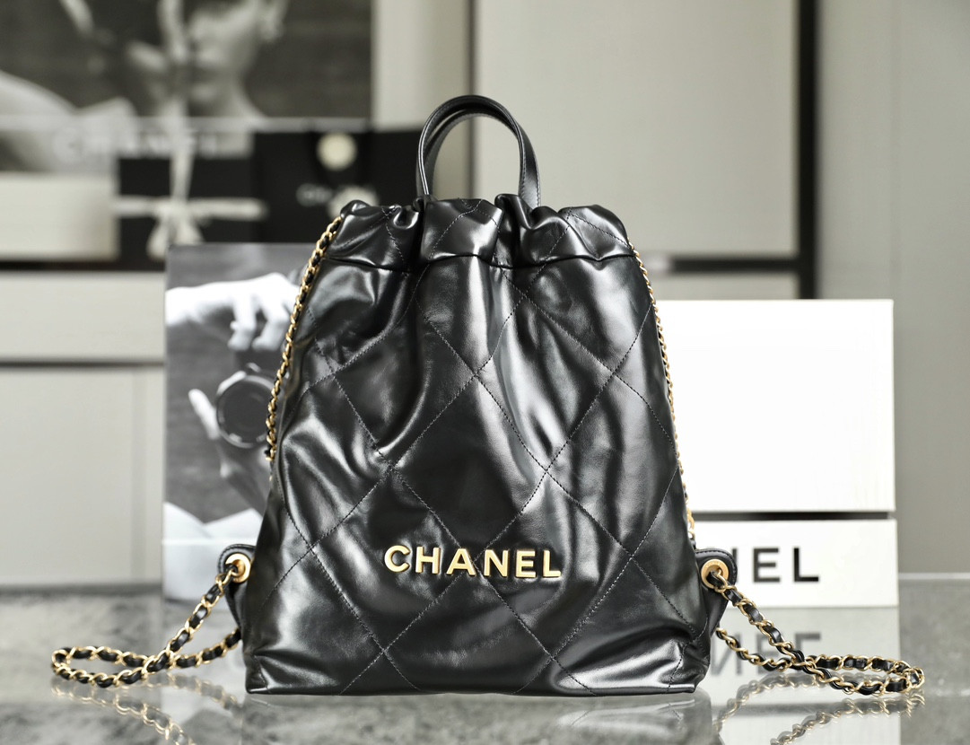 Ch*el 22 handbag calfskin 29x34x10.5cm