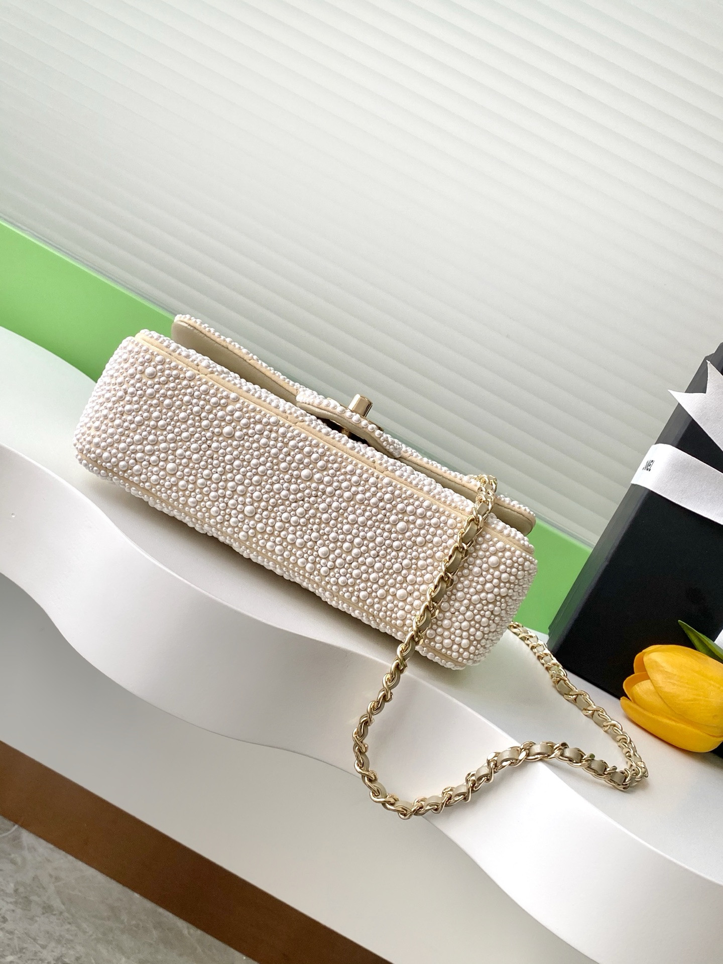 Ch*el cf evening bag  as4297 13x21x8cm