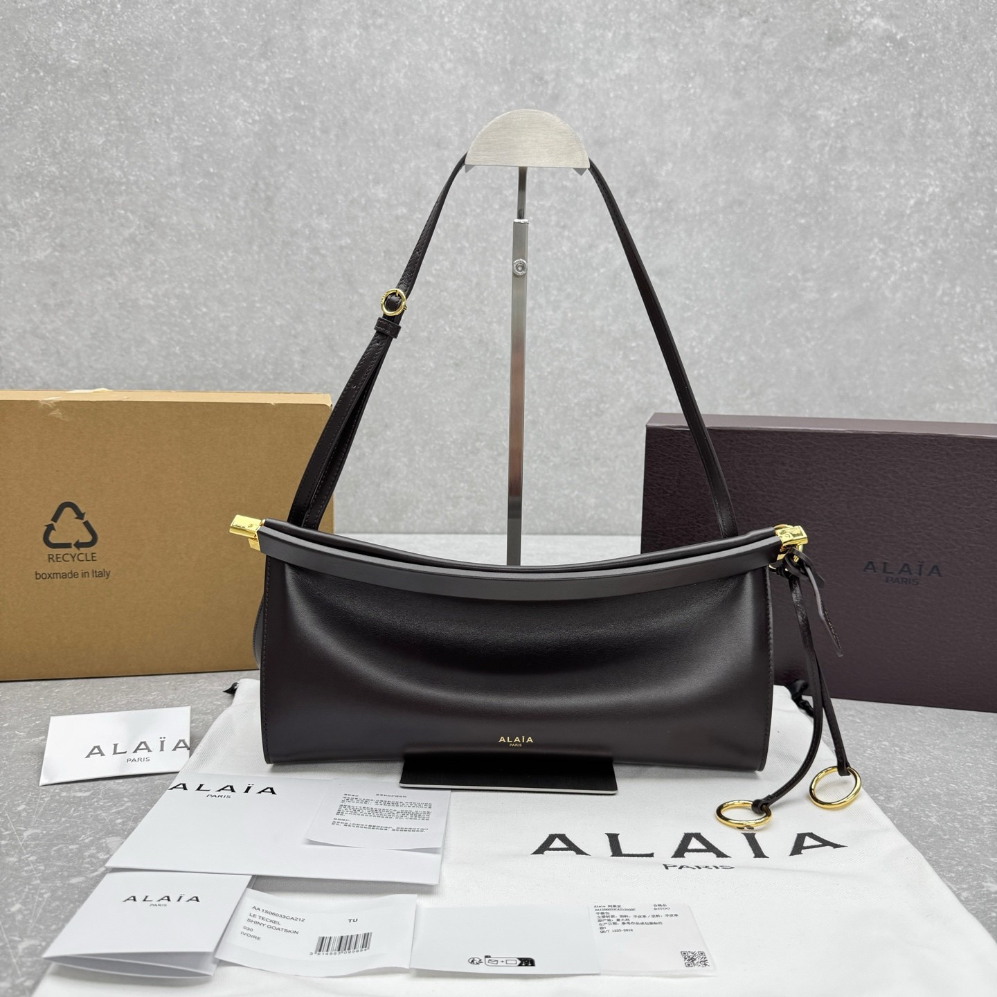 ALAÏA LE CLICK EAST WEST SMALL BAG 25x12.5x7cm