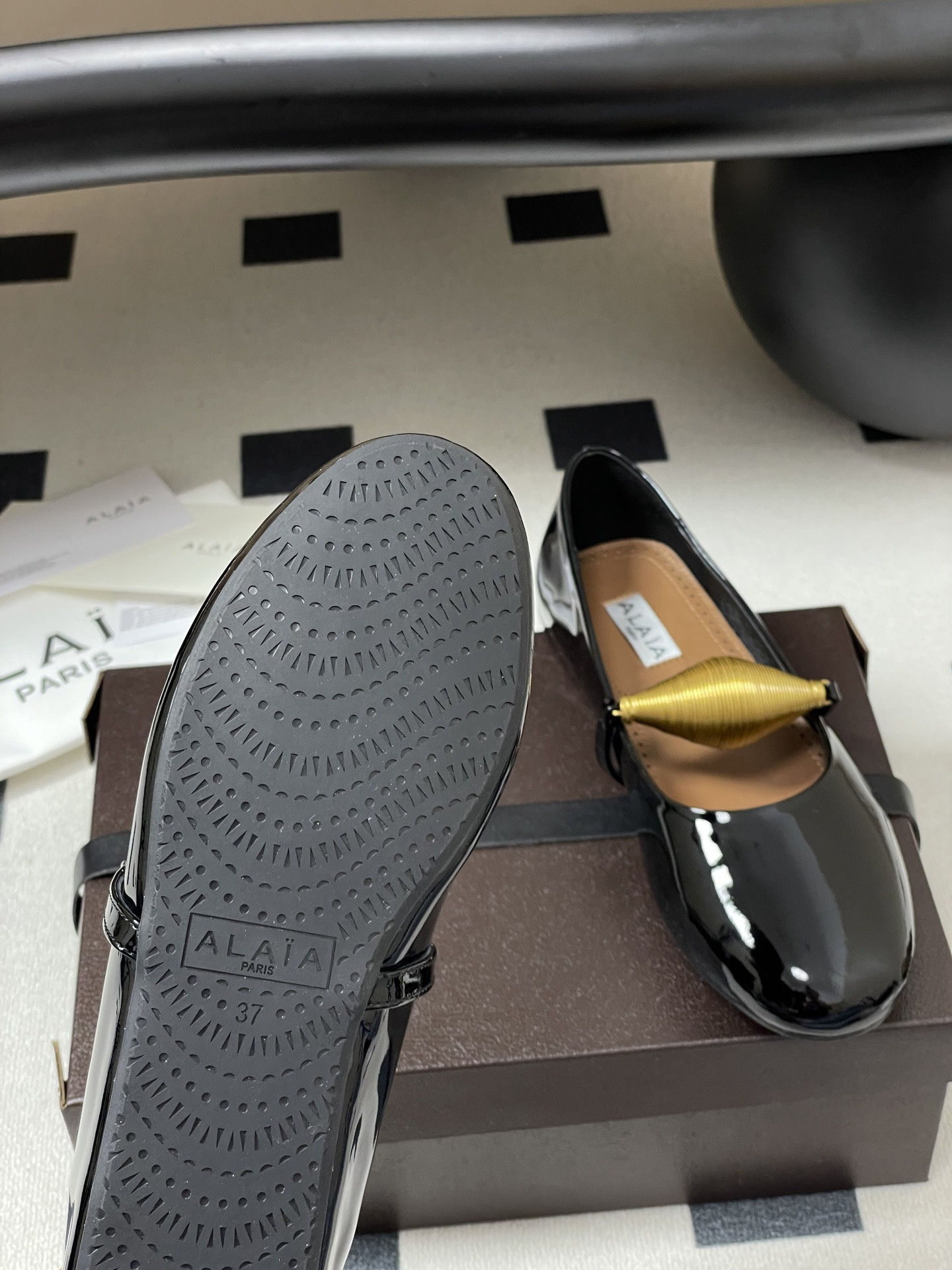 UA Alaïa Jewel Ballet Flats(Customized Size 7-10 days production time)