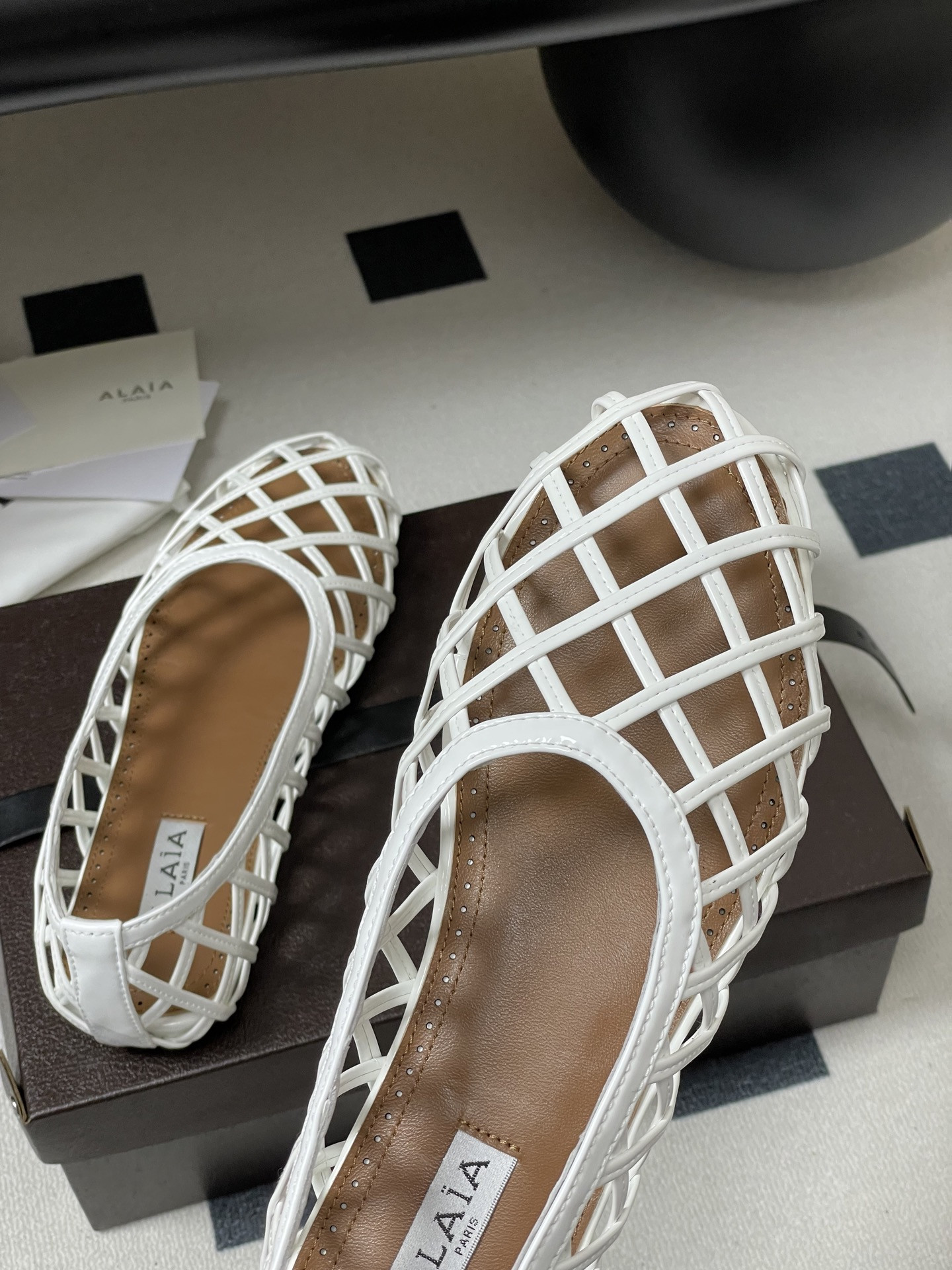 UA Alaïa CAGE BALLET FLATS(Customized Size 7-10 days production time)