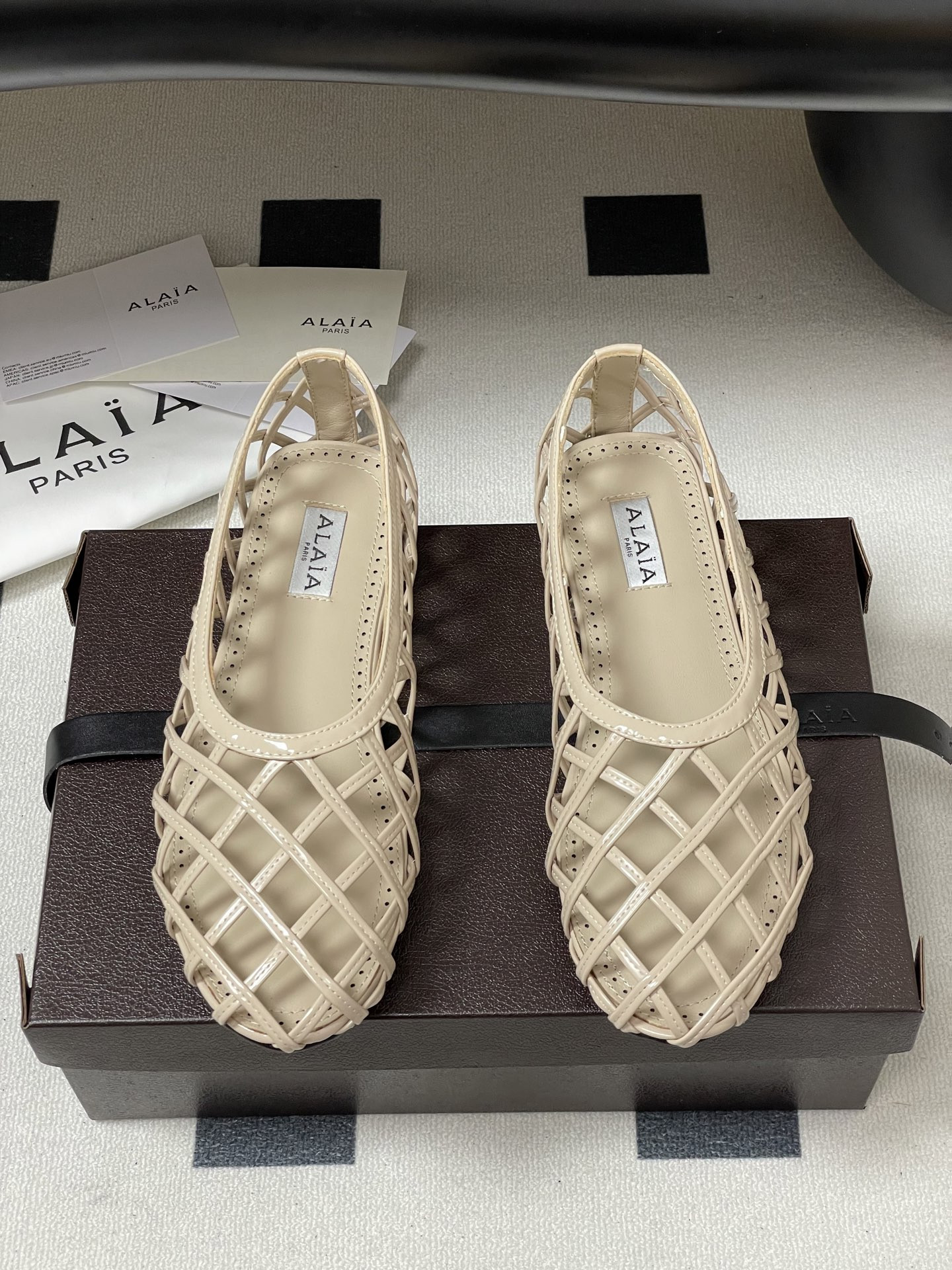 UA Alaïa CAGE BALLET FLATS(Customized Size 7-10 days production time)