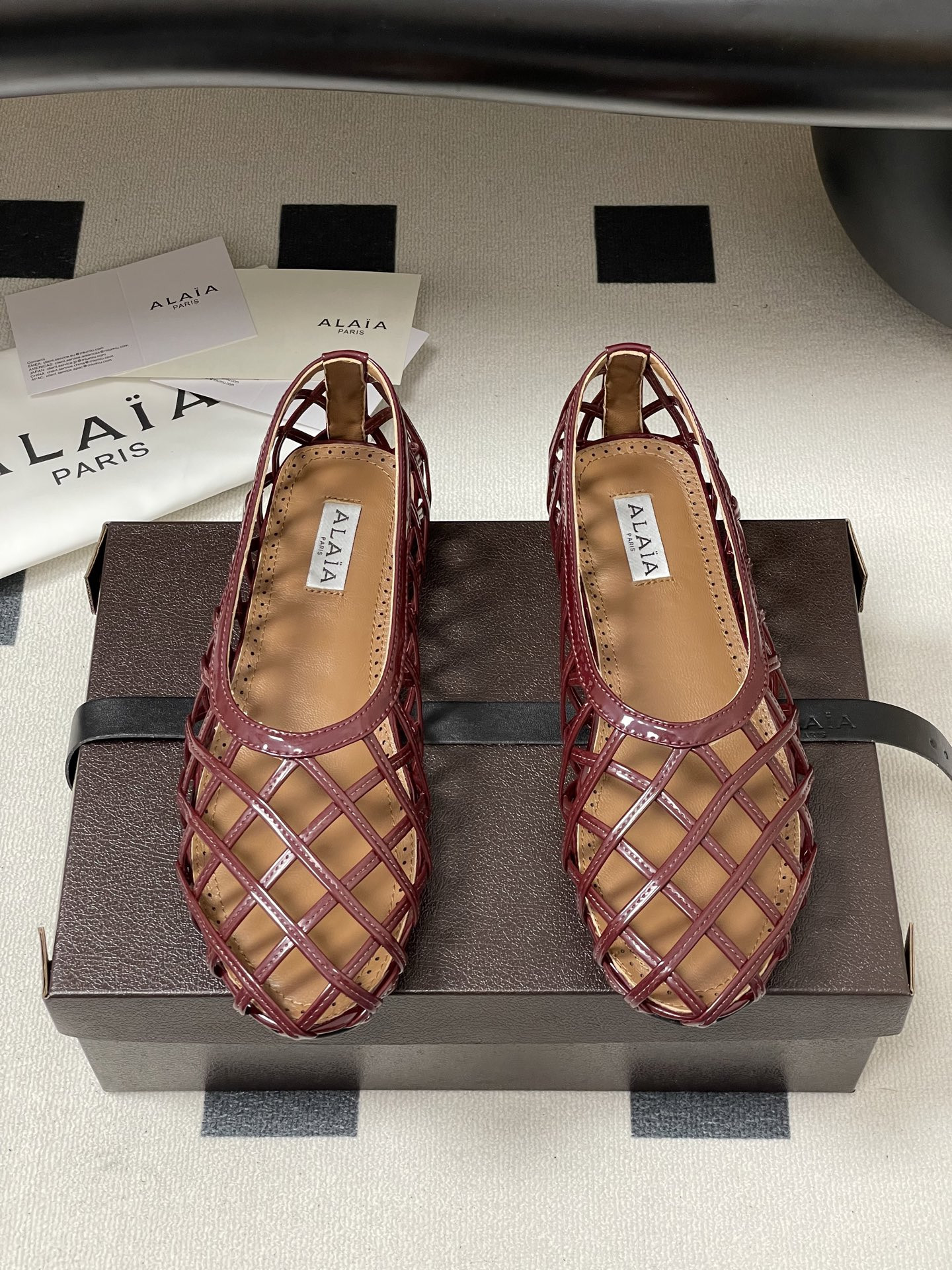 UA Alaïa CAGE BALLET FLATS(Customized Size 7-10 days production time)