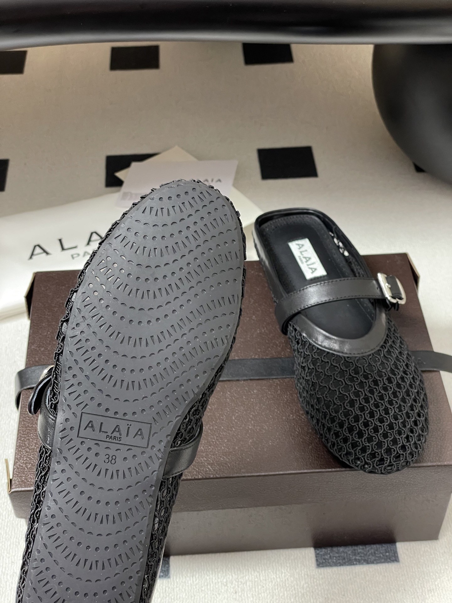 UA Alaia Flat Mules(Customized Size 7-10 days production time)