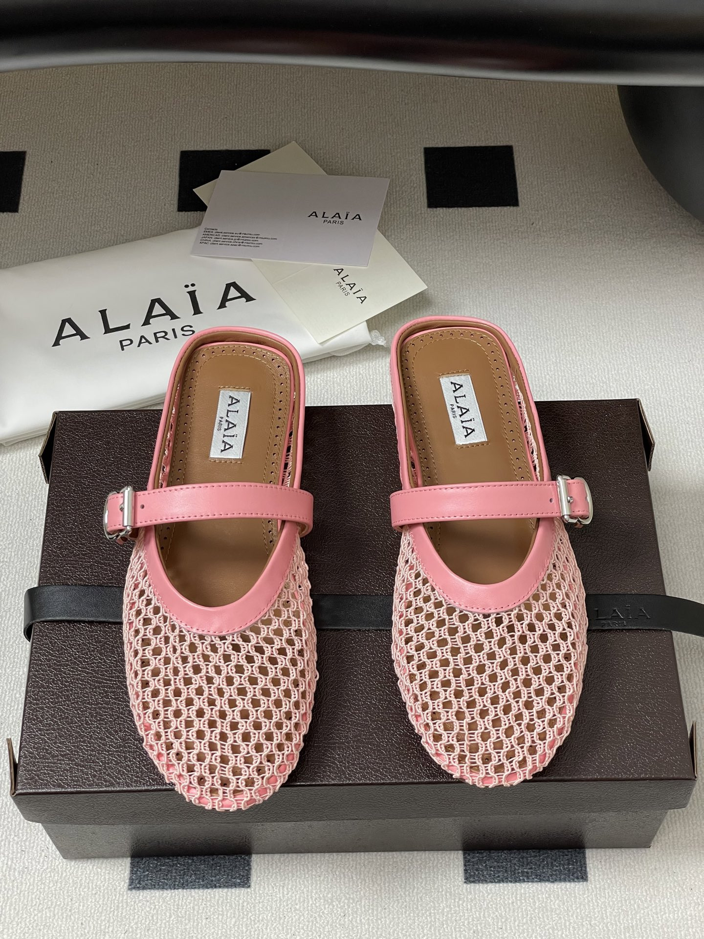 UA Alaia Flat Mules(Customized Size 7-10 days production time)