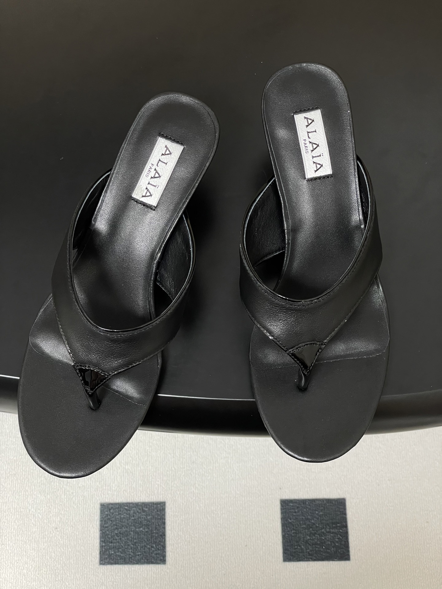UA Alaia Triangle Flat Slides 5.5cm Heel(Customized Size 7-10 days production time)