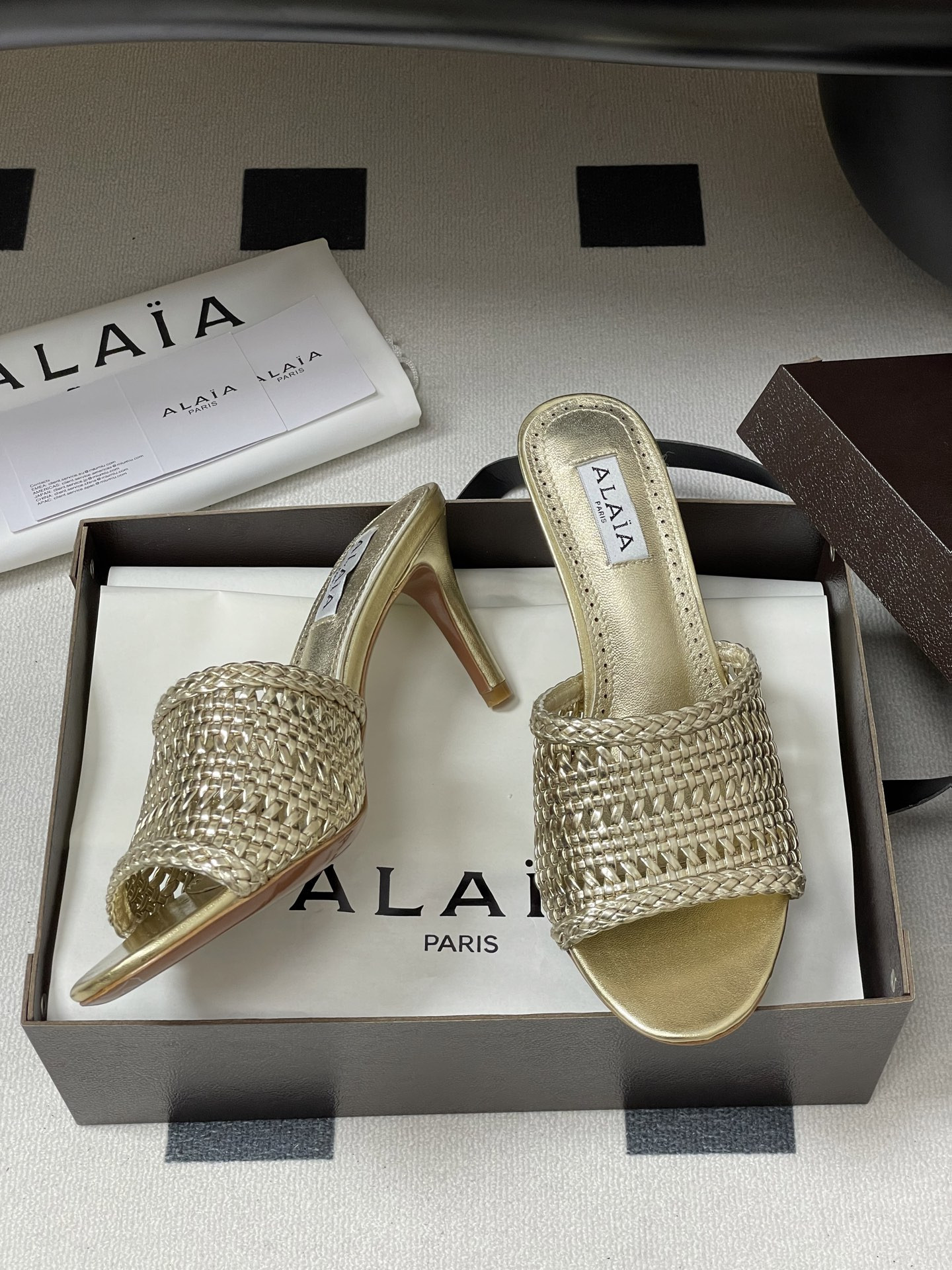 UA Alaia Heeled slippers 7cm Heel(Customized Size 7-10 days production time)