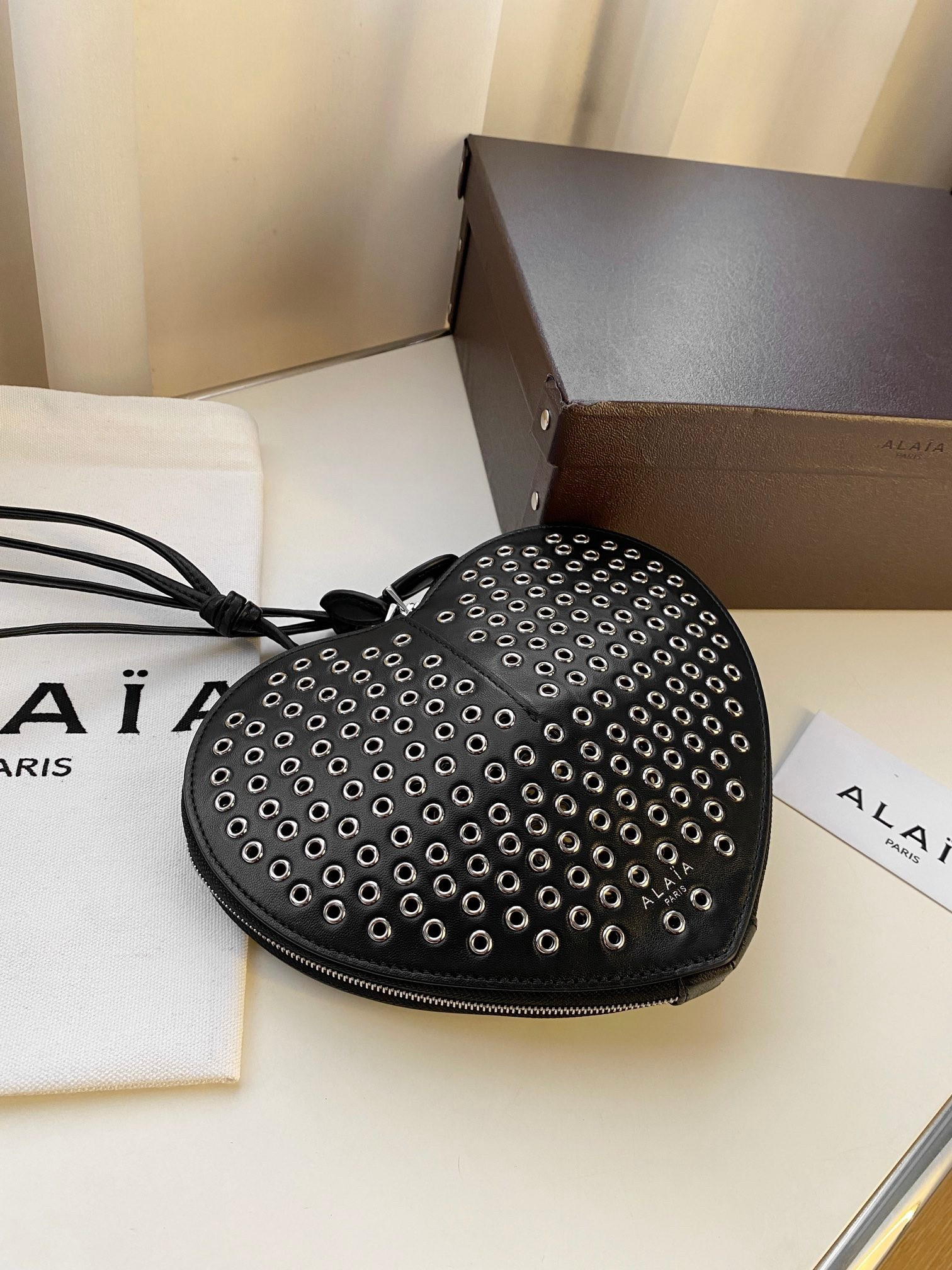 ALAÏA Le Coeur Heart Bag 18.5x20.5x5cm