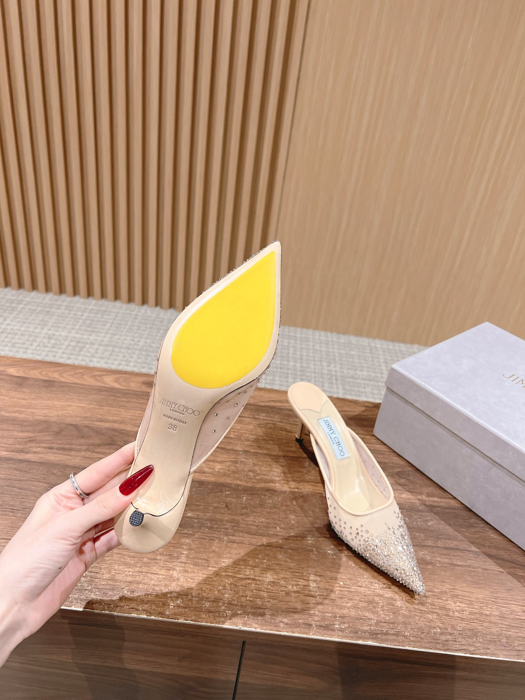 ua Ji*y Ch* vivi mules 6.5cm