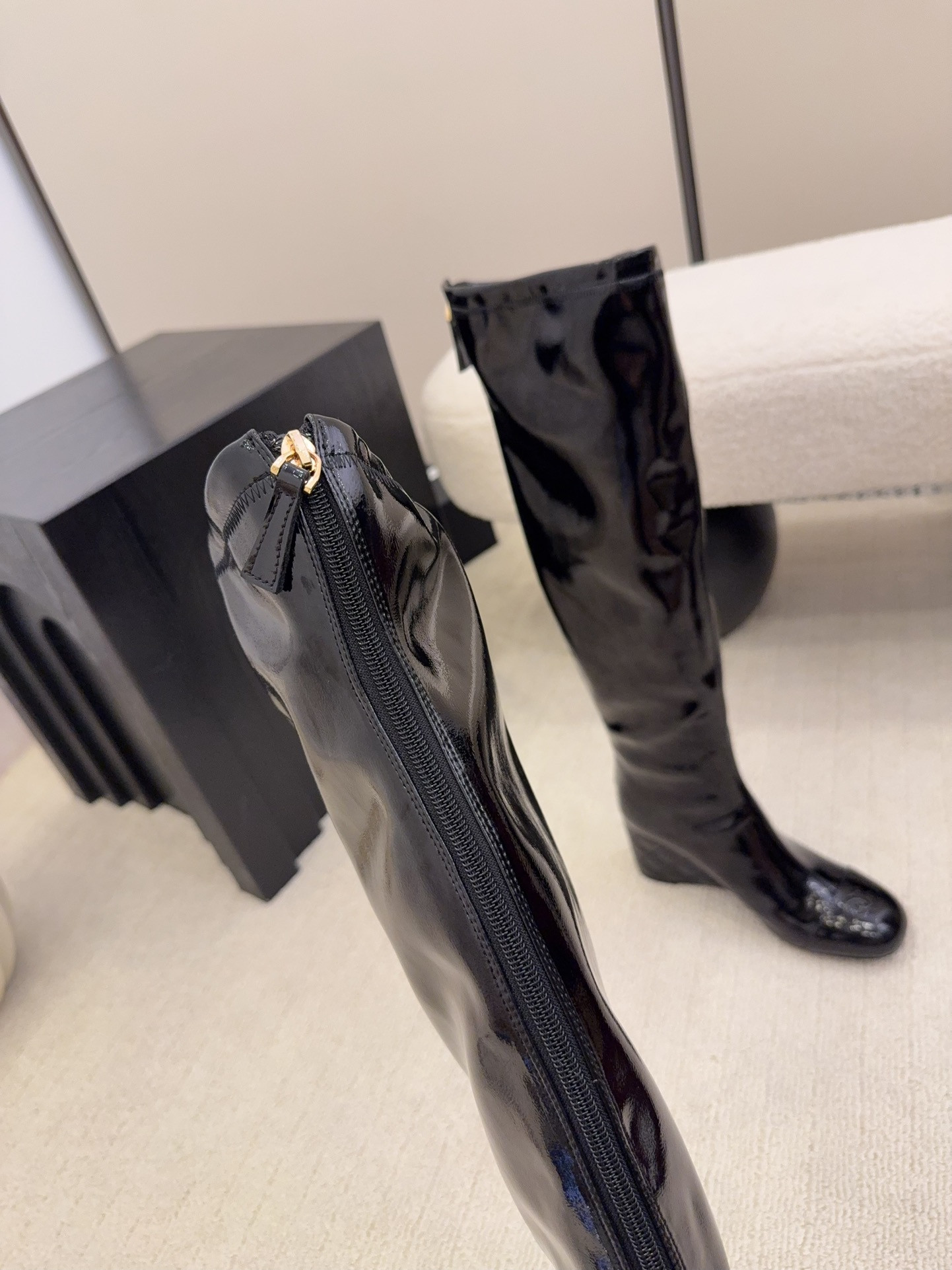 ua Ch*el high boots 7cm heel