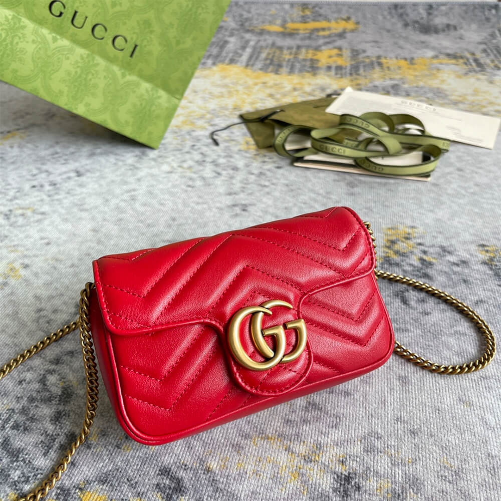 gg marmont matelasse leather S*per mini bag