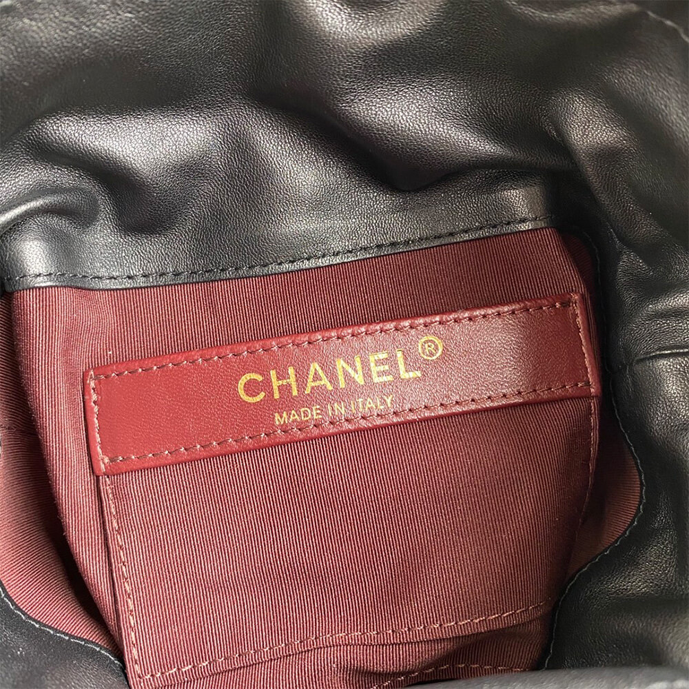 Ch*el small drawstring bag