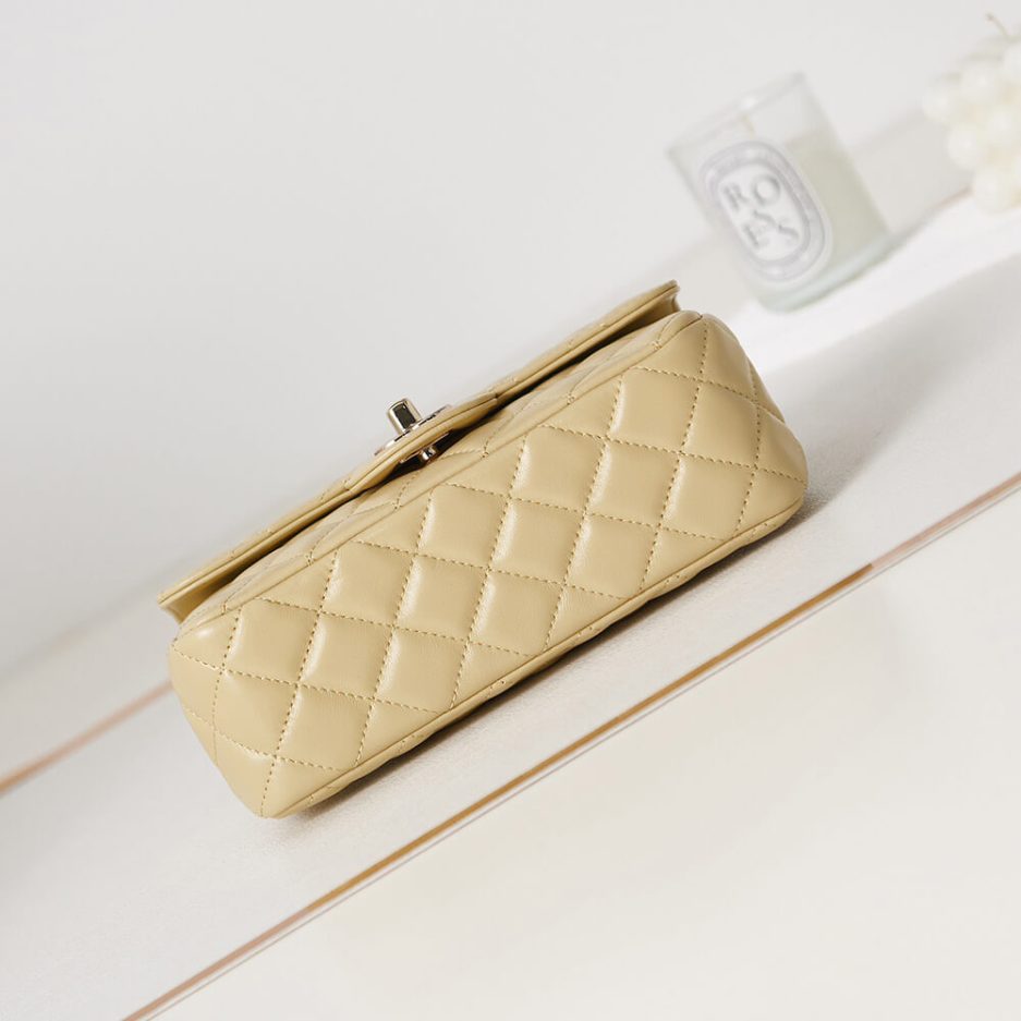 Ch*el mini flap with top handle