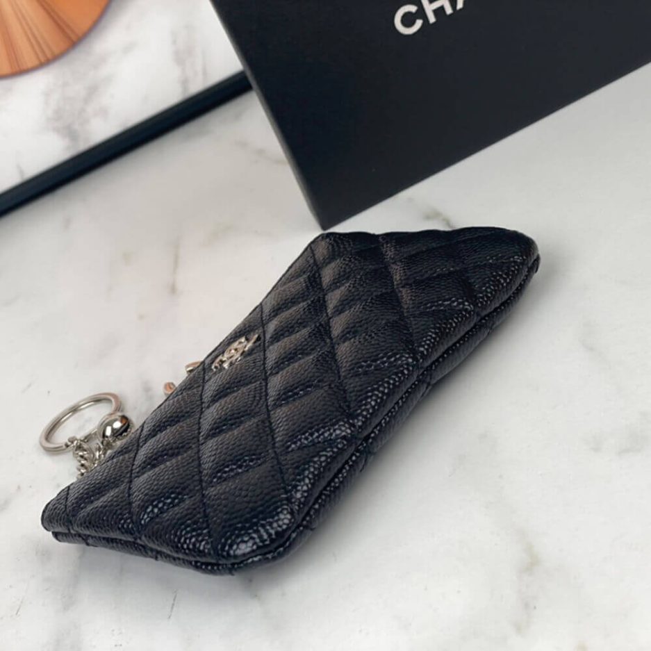 Ch*el classic small zip clutch